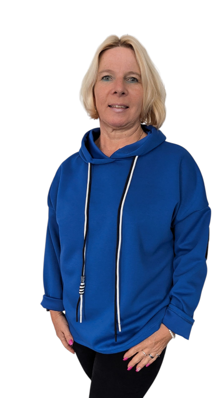 Hoody "Life" royalblau