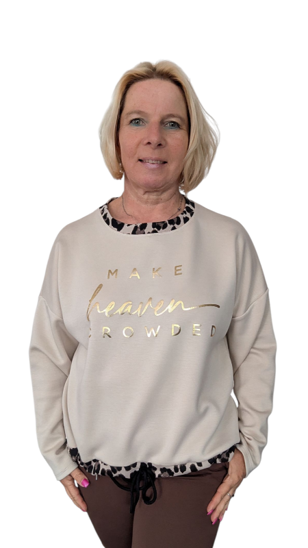 Sweatshirt "Heaven" beige