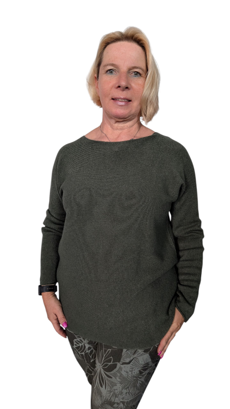Pullover Strick khaki "Maglia"