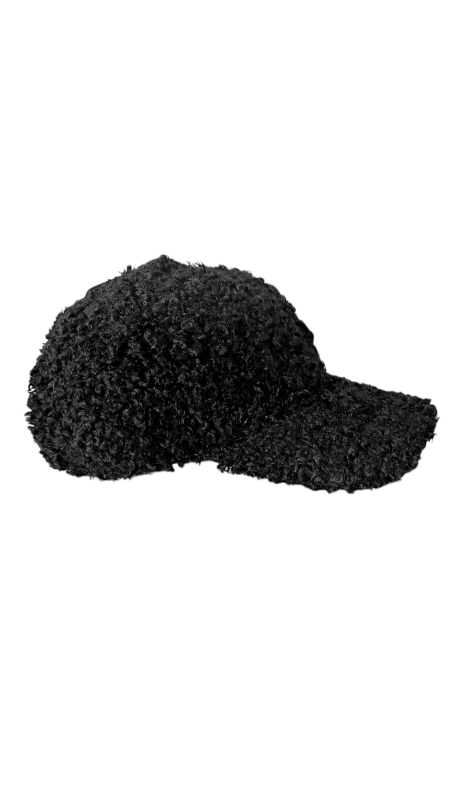 Fellkappe schwarz