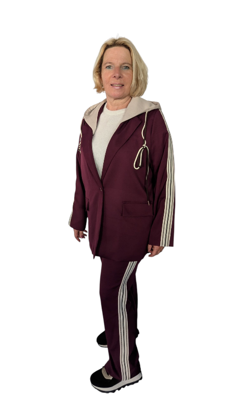 Joggpant "Isabella" weinrot