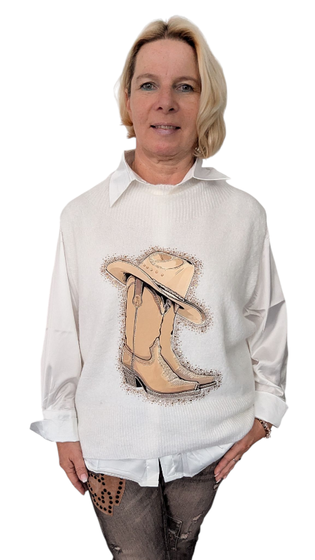 Pullunder "Texas" offwhite