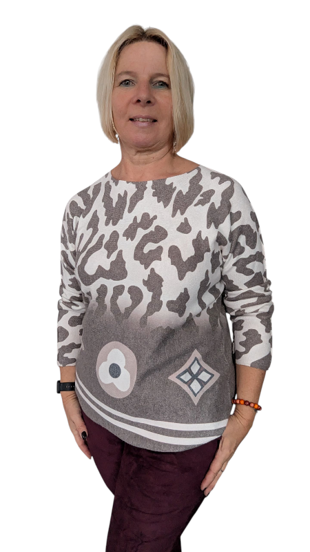 Pullover Strick "Alissa" taupe