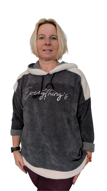 Hoodie "Everything" anthrazit