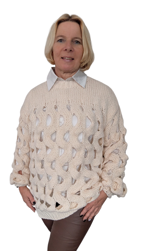 Pullover Strick "Fori" creme