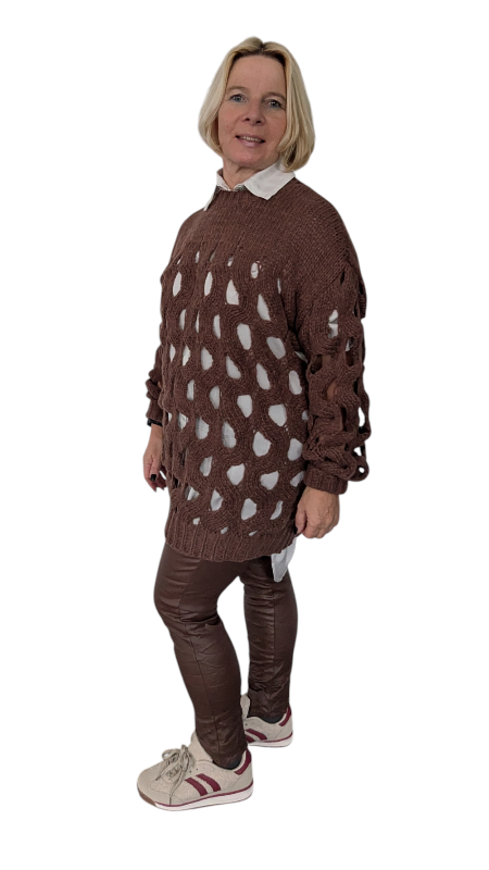 Pullover Strick "Fori" schokobraun