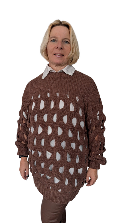 Pullover Strick "Fori" schokobraun