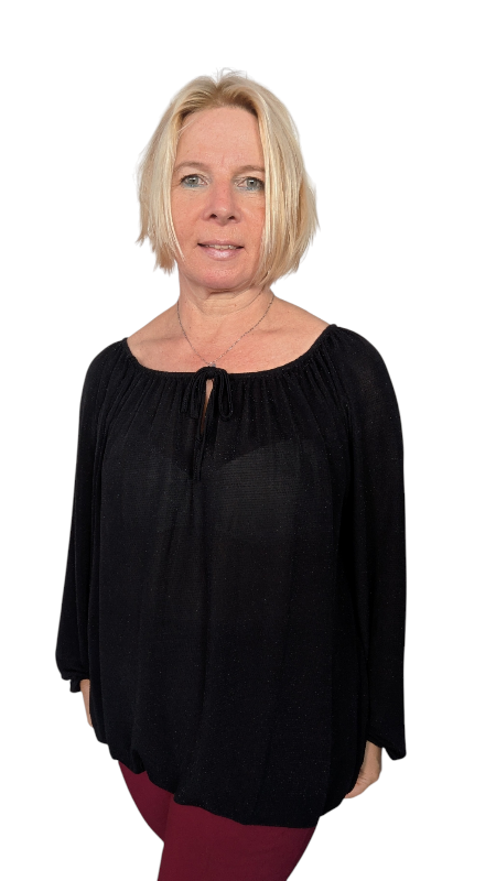 Bluse "Christmas" schwarz