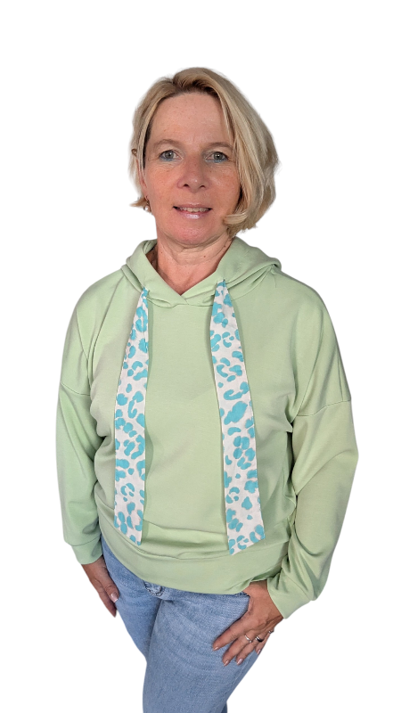 Hoodie "Amaya" lindgrün