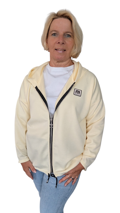 Kapuzenjacke "Vacanza" hell gelb