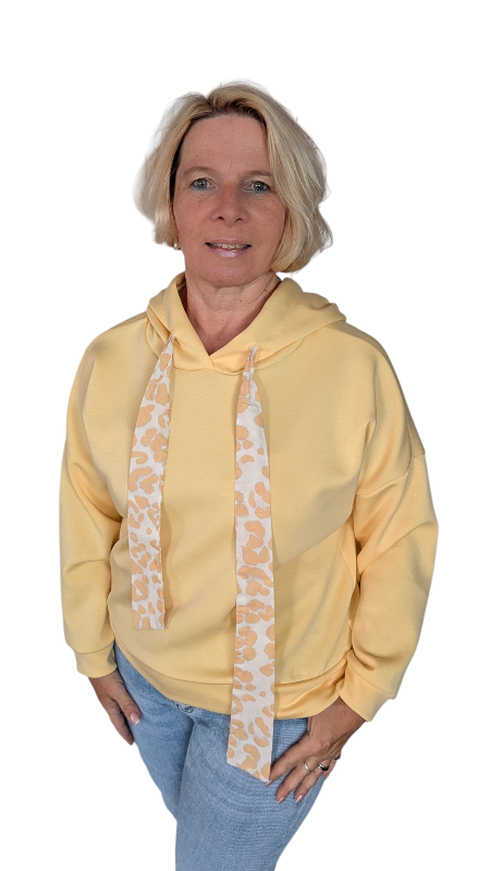 Hoodie "Amaya" pastell gelb