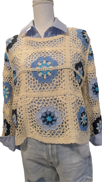 Pullover Häkeloptik "Boheme"