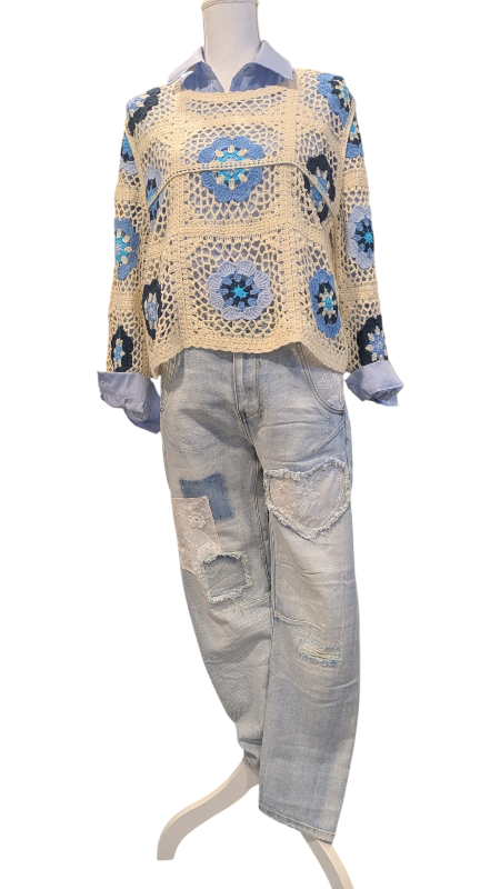 Pullover Häkeloptik "Boheme"