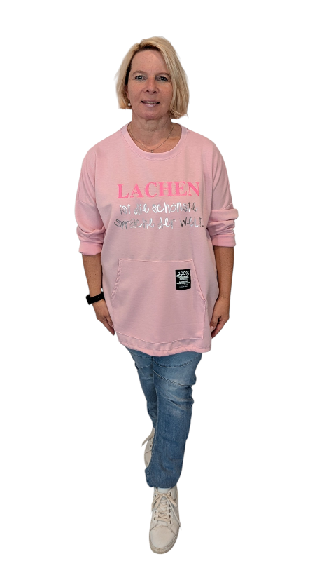 Shirt "Lachen" rosa