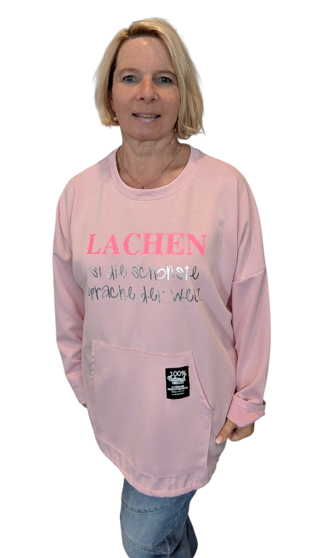 Shirt "Lachen" rosa