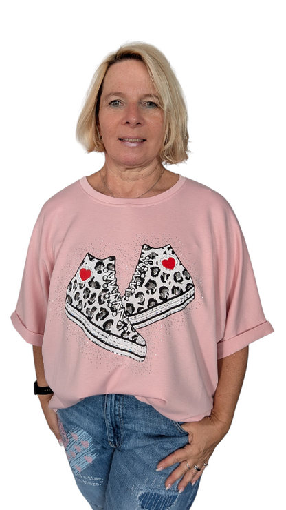 T-Shirt "Chucks" rosa