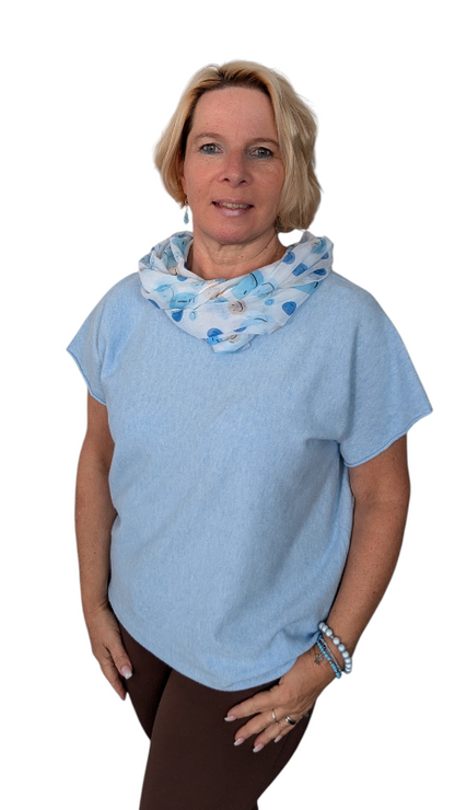 T-Shirt "Ada" hellblau