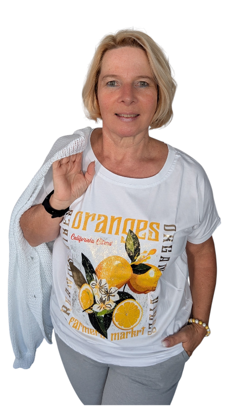T-Shirt "Citrus" gelb
