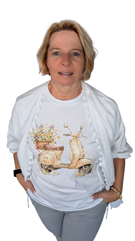 T-Shirt "Vespa" gelb