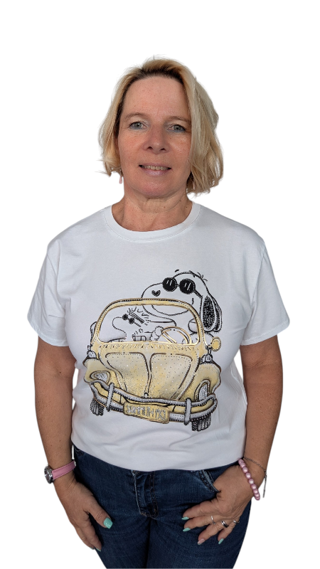 T-Shirt Snoopy VW gelb