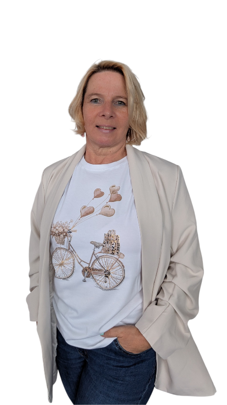 T-Shirt "Bike + Balloon" beige