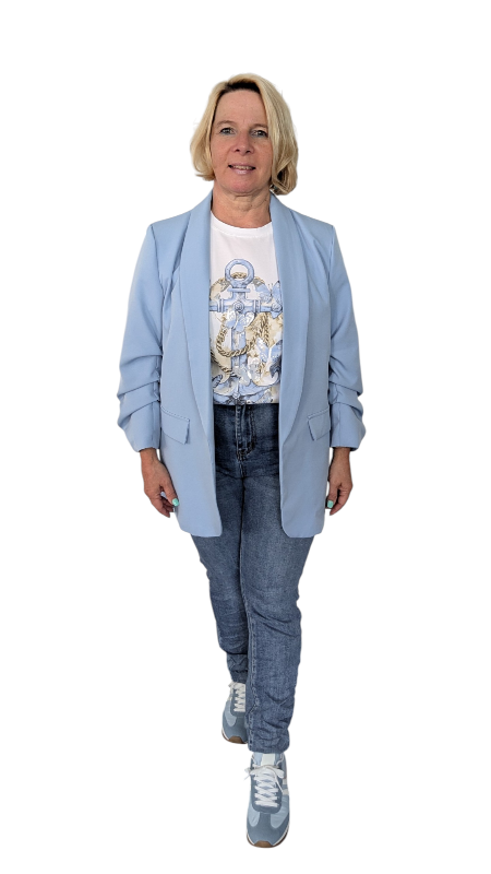 T-Shirt "Anker" hellblau