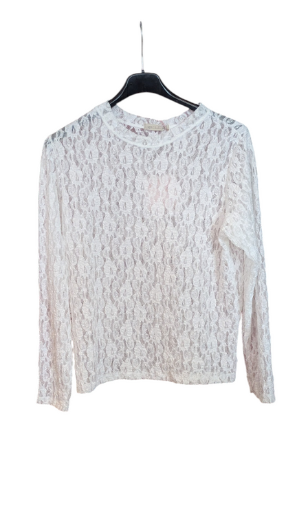 Spitzenshirt "Candice" weiß