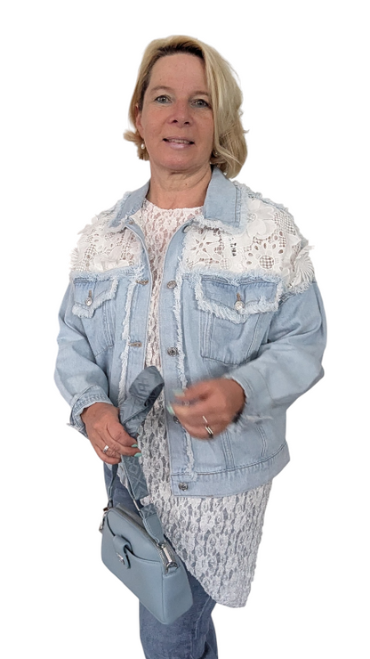 Spitzenshirt asymetrisch "Cassandra"