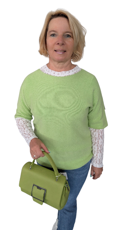 Spitzenshirt "Candice" weiß