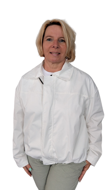 Blouson "Cropped" weiß