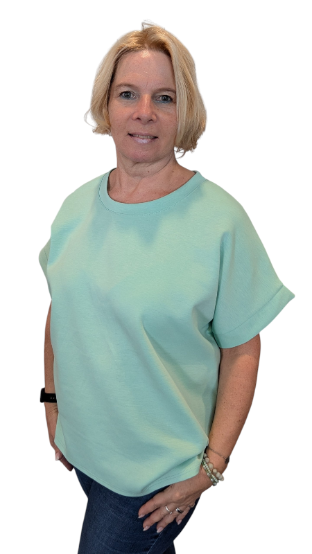 T-Shirt "Vanessa" lindgrün