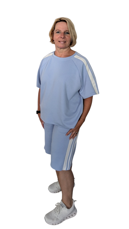 T-Shirt "Vacanza" hellblau