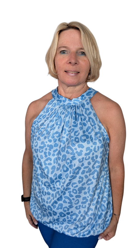 Top "Ella" blau Leo