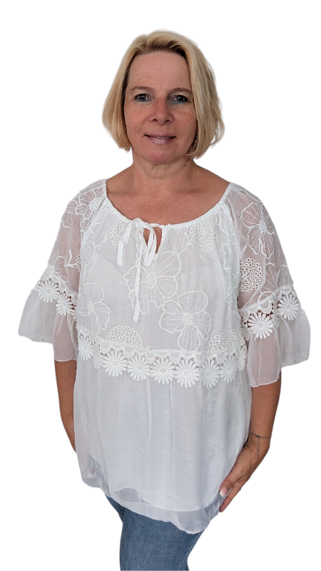 Bluse "Nika" weiß