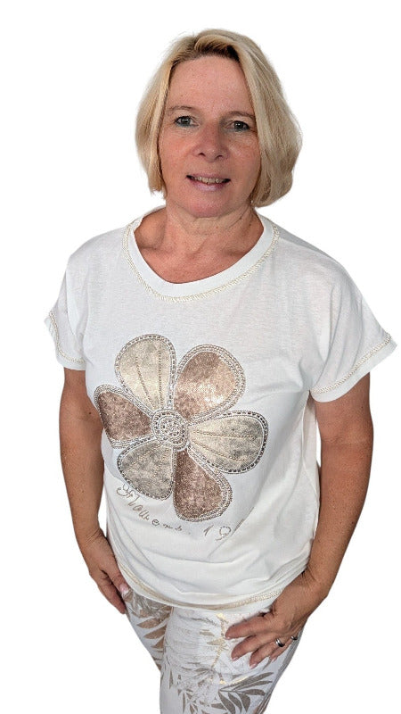 T-Shirt "Golden Flower"