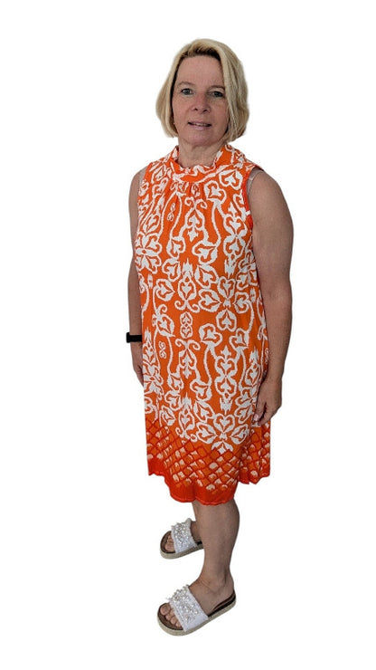 Kleid "Alicia" orange creme