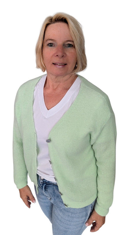 Strickjacke "Limette"