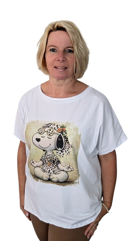 T-Shirt "Snoopy Yoga" Leo