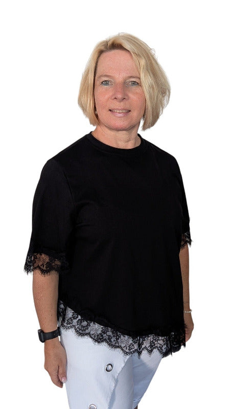 T-Shirt "Beatrice" schwarz