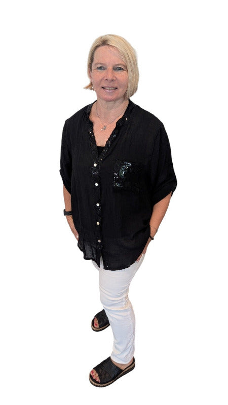 Bluse "Aurelina" schwarz