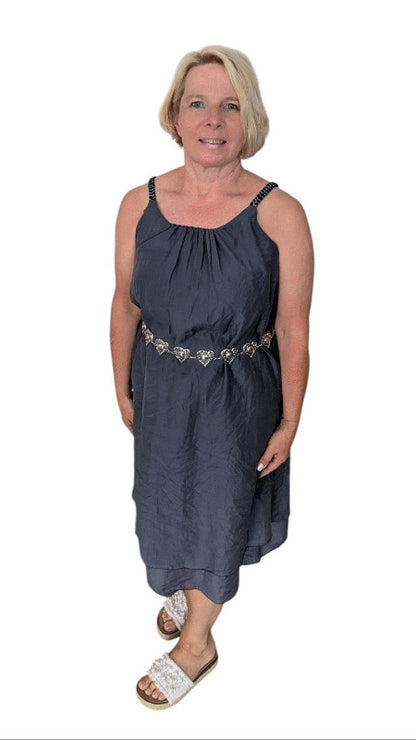 Kleid "Zypern" mit Spaghetti-Trägern