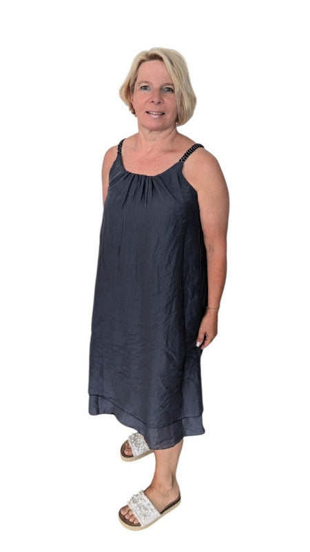 Kleid "Zypern" mit Spaghetti-Trägern