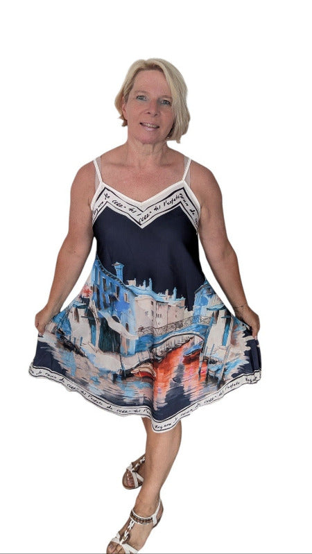 Kleid "Venedig" dunkelblau