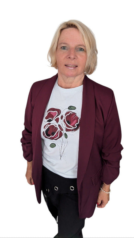 Blazer "Alea" weinrot