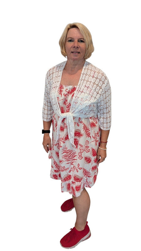 Kleid "Malta" rot weiß