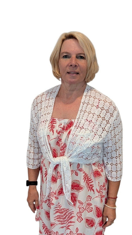 Jäckchen löchrig "Mara" weiß