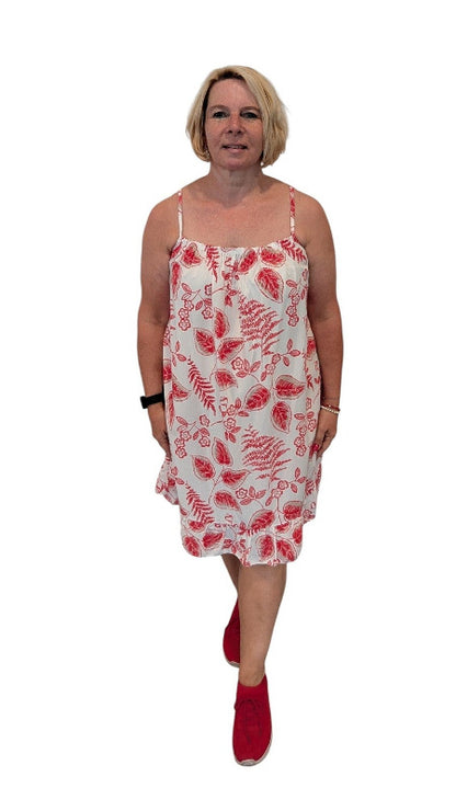 Kleid "Malta" rot weiß