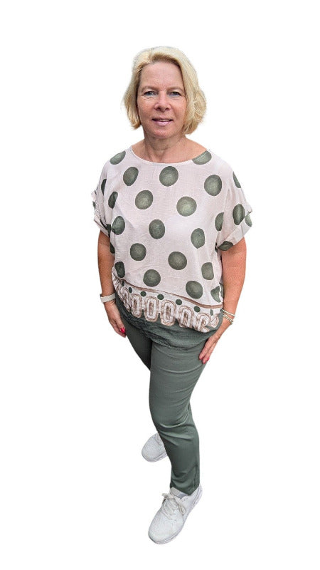 Hose "Clara" khaki