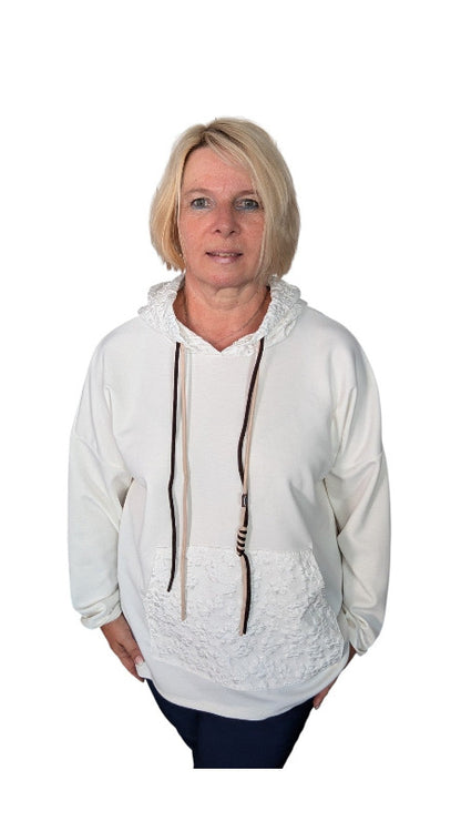 Hoody "Micaela" creme weiß