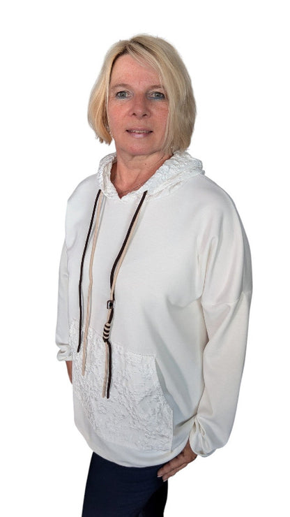 Hoody "Micaela" creme weiß